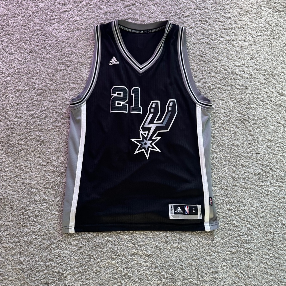 tim duncan swingman adidas nba spurs jersey nwt